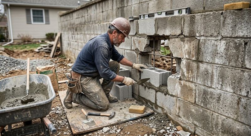 Block Wall Repair in Carrollton, TX