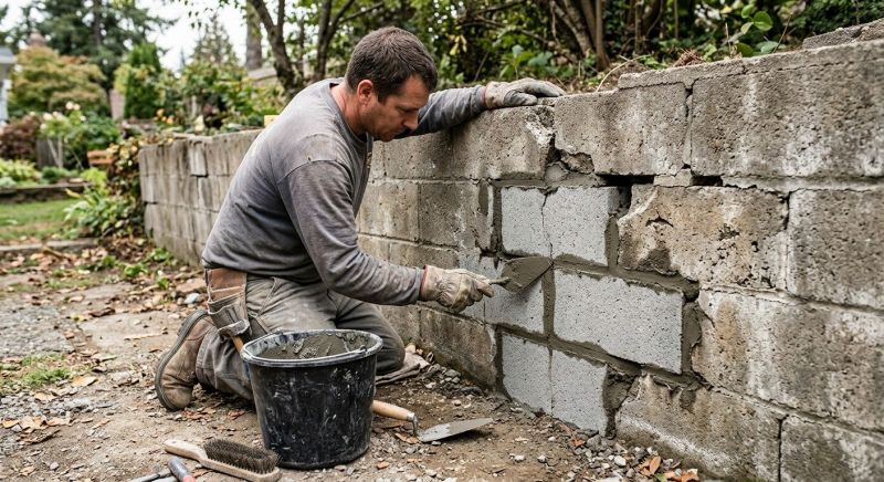Block Wall Repair in Rockwall, TX
