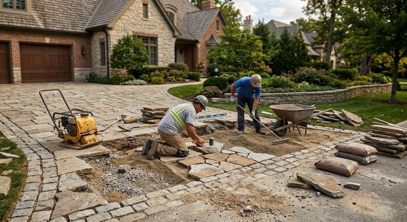 Brick Driveway Repair in Dallas, TX