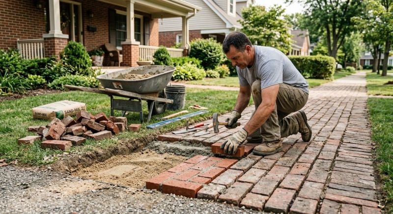 Brick Flatwork Repair in Duncanville, TX
