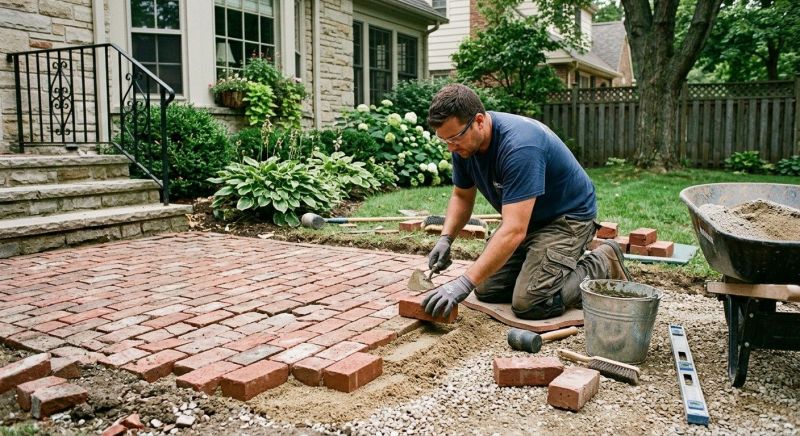 Brick Flatwork Repair in Midlothian, TX
