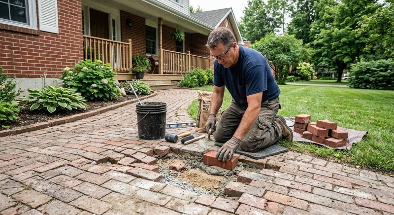 Brick Flatwork Repair in Sunnyvale, TX