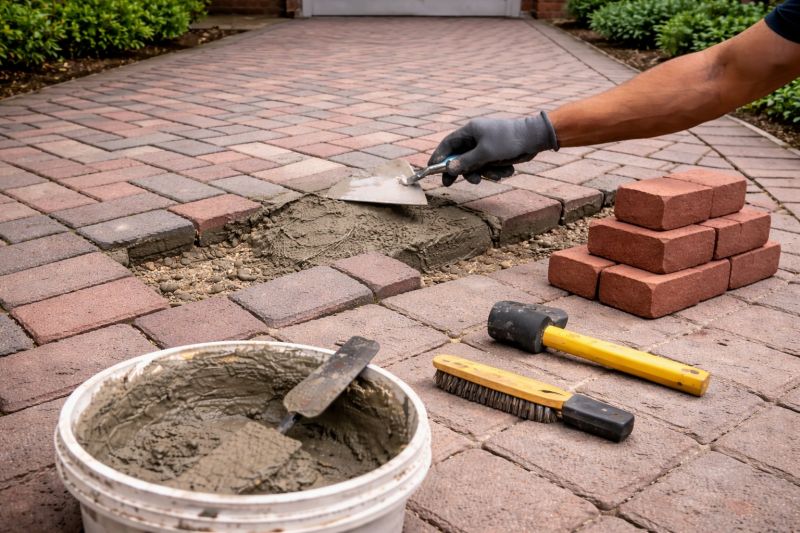 Brick Flatwork Repair in Terrell, TX