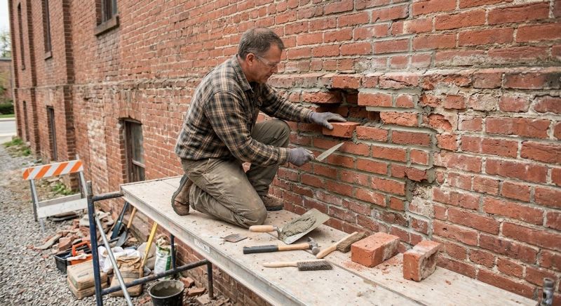 Brick Stairs Repair in Irving, TX