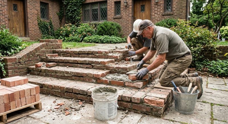 Brick Stairs Repair in Palmer, TX