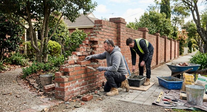 Brick Wall Repair in Collin County, TX