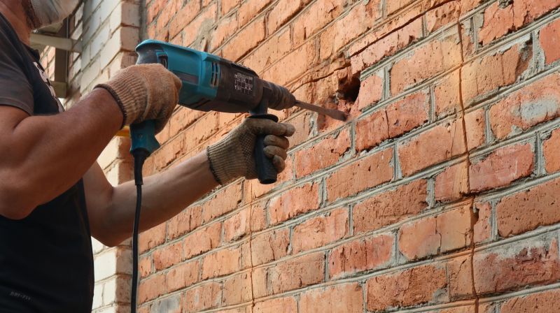 Brick Wall Repair in Ellis County, TX