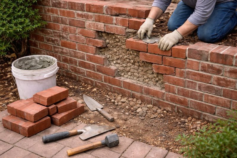 Brick Wall Repair in Mesquite, TX