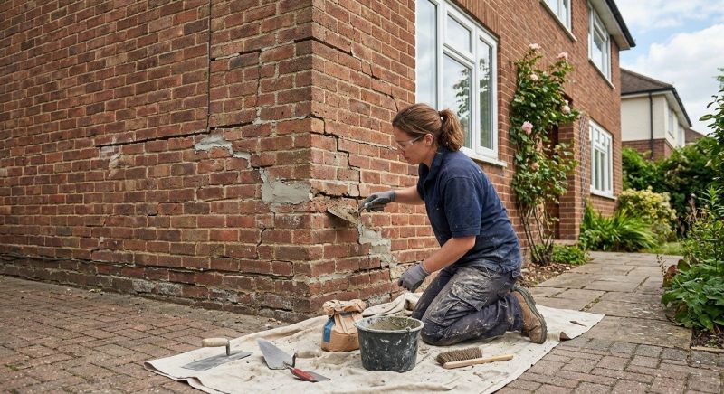 Brick Wall Repair in Plano, TX