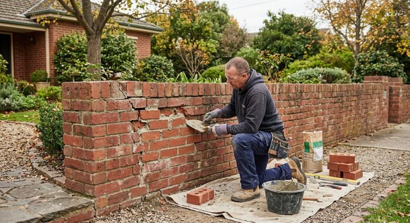 Brick Wall Repair in Rowlett, TX