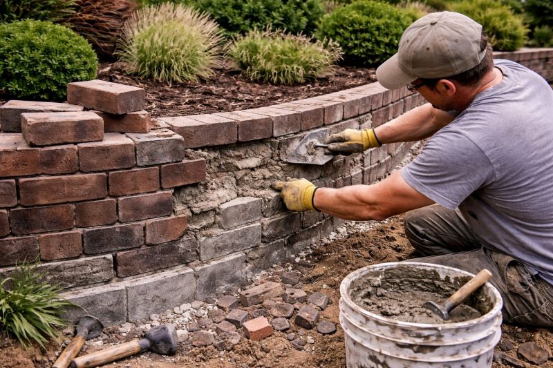 Brick Wall Repair in Sachse, TX