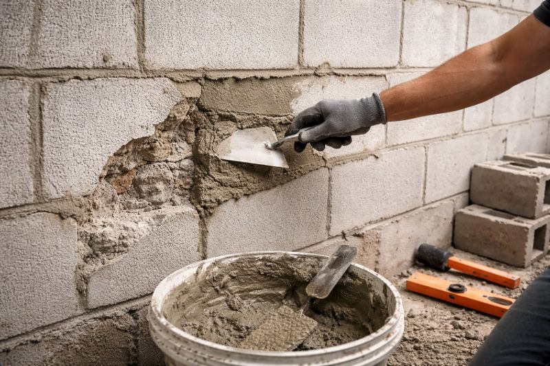 Cinder Block Wall Repair in Seagoville, TX