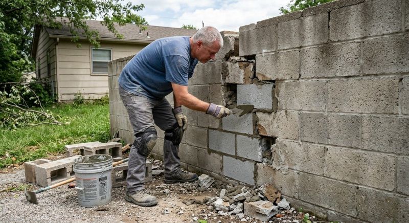 Concrete Block Repair in Palmer, TX