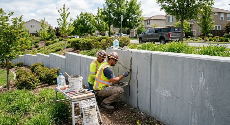 Retaining Wall Repair in Forney, TX